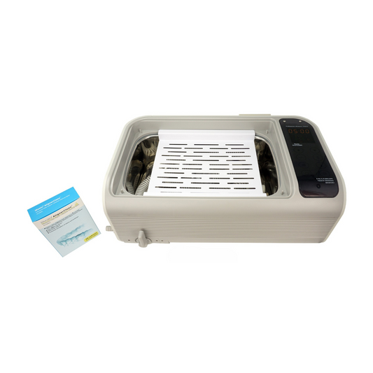 P4862-CPAP (large) | iSonic® Ultrasonic CPAP/BiPAP Cleaner, 1.6Gal/6L, with a stainless steel weight bracket, a box of cleaning tablets, heater, drain
