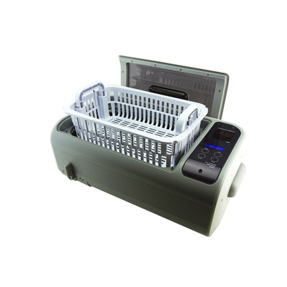 P4862-CPAP (large) | iSonic® Ultrasonic CPAP/BiPAP Cleaner, 1.6Gal/6L, with a stainless steel weight bracket, a box of cleaning tablets, heater, drain