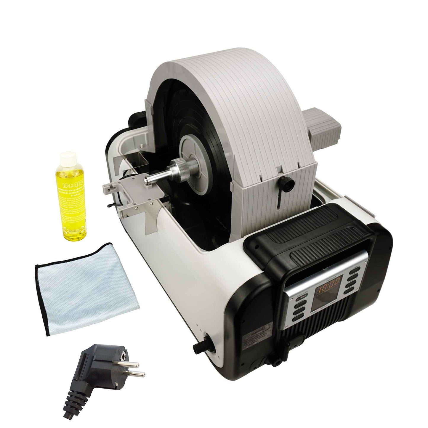 P4875II+MVR10-PRO (almost new) | iSonic® Motorized Ultrasonic Vinyl Record Cleaner for 10 LPs, with Filter and Spin Drying, 2Gal/7.5L, Free Shipping!