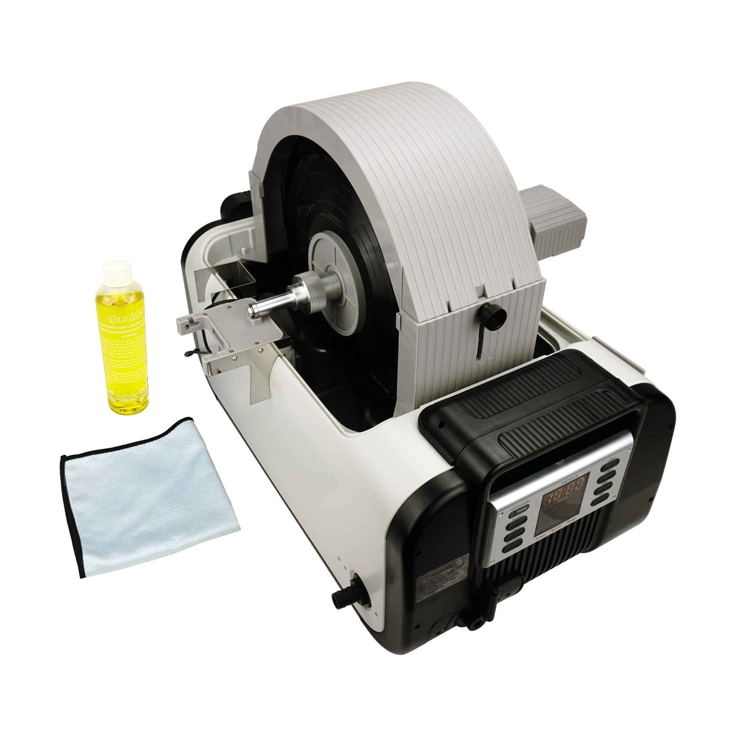 P4875II+MVR10-PRO (almost new) | iSonic® Motorized Ultrasonic Vinyl Record Cleaner for 10 LPs, with Filter and Spin Drying, 2Gal/7.5L, Free Shipping!