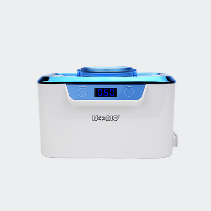 DS310-WS | iSonic® Miniaturized Commercial Ultrasonic Cleaner, white and sapphire blue colors