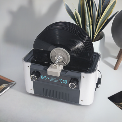 CS6.1-PRO | iSonic® Motorized Ultrasonic Vinyl Record Cleaner for 10 Records, with Filter and Spin Drying. Winner of Audiophile's Gear of The Year Award 2023!