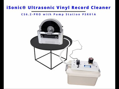 CS6.2-PRO | iSonic® Motorized Ultrasonic Vinyl Record Cleaner for 10 Records, with Filter and Spin Drying (2x Ultrasonic Power vs. CS6.1-PRO)