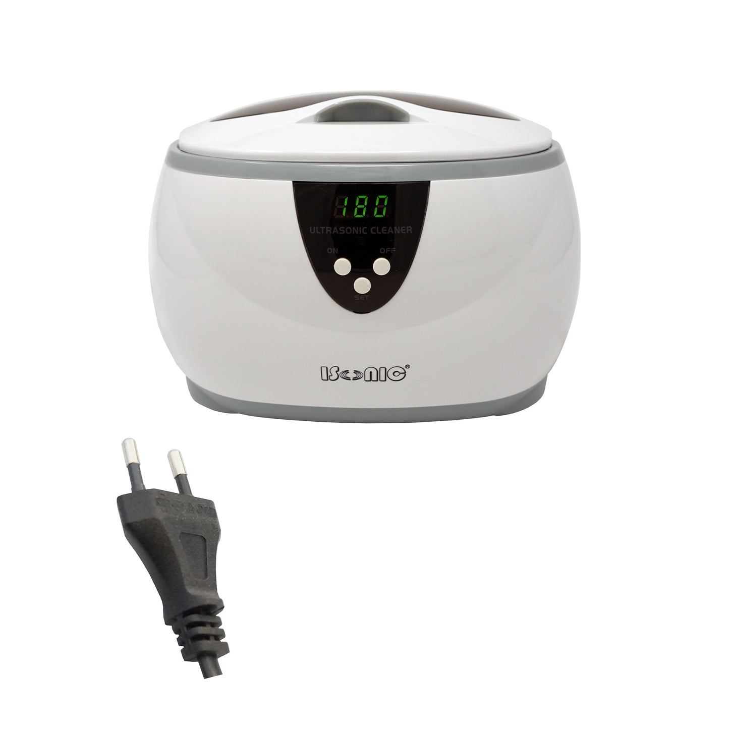 D3800A | iSonic® Digital Ultrasonic Cleaner, for jewelry, eyeglasses, watches, 1.3Pt/0.6L, white color,