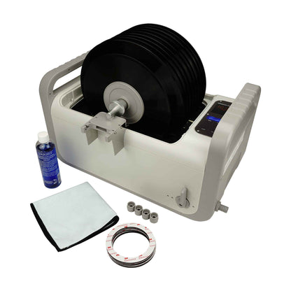 P4875-NH+MVR10 | iSonic® Ultrasonic Vinyl Record Cleaner for 10-LPs, 2Gal/7.5L, no heaters